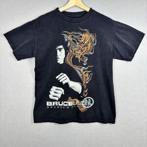 Vintage Bruce Lee Dragon's Shadow Movie Promo Shirt Size Small Y2K Faded Rare